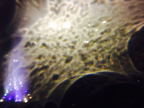 聖山瀑布噴泉(蓬花池)畔,參與讚誦南無阿彌陀佛聖號敬佛儀式福報難以計數