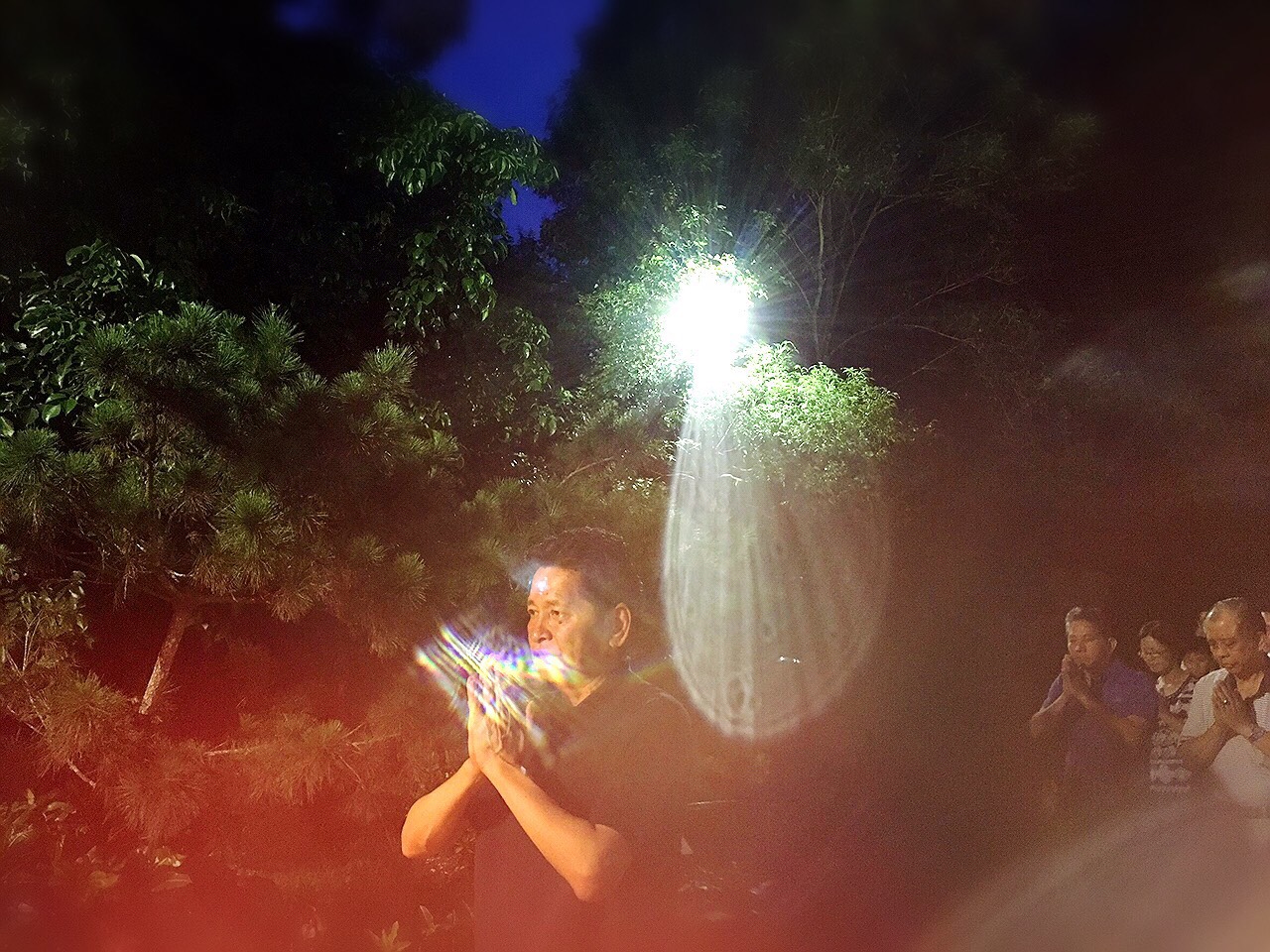 彌勒寶藍蓮花現前映合於(口燦蓮花),讚誦佛音聲紋成球。